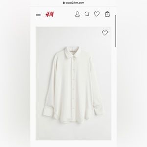 Drapey off white H&M blouse